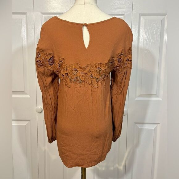 Black Swan Oriana‎ Orange Lace Top - Picture 4 of 8